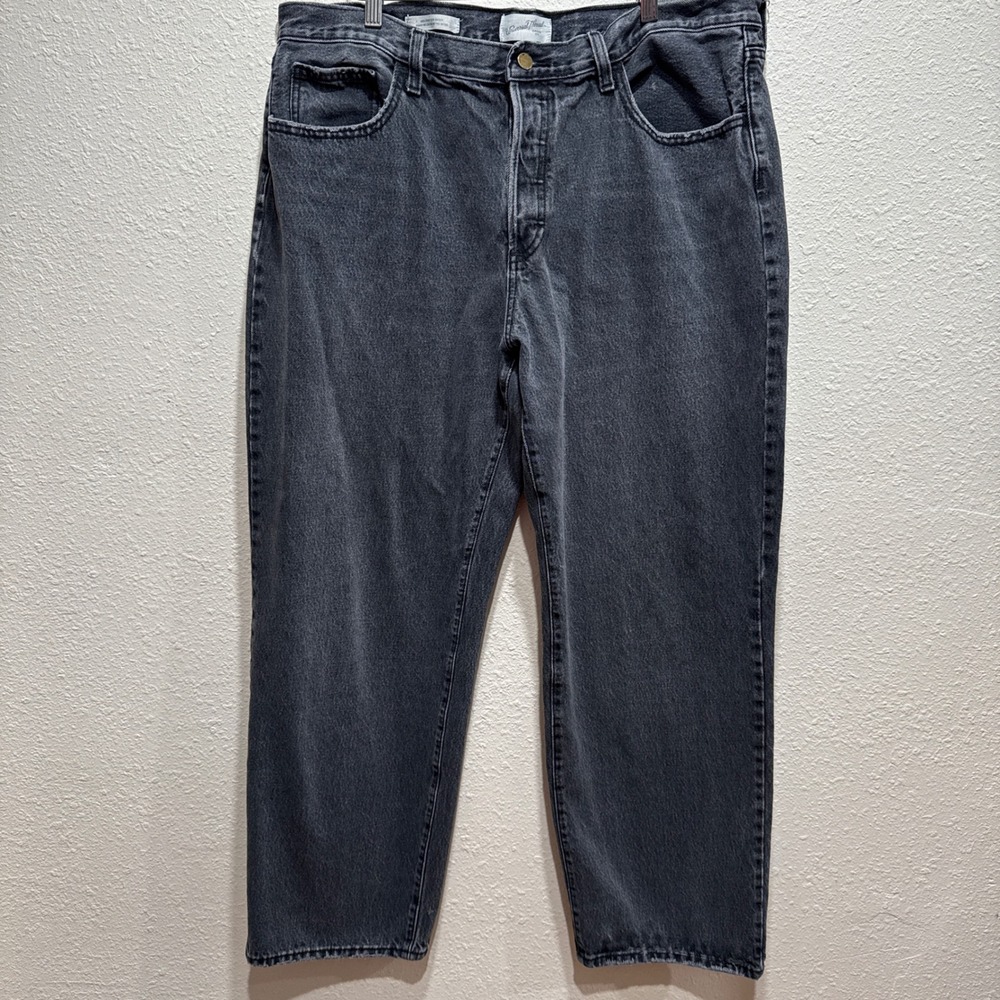 Universal Thread Womens Mid-Rise 90s Baggy Jeans Washed Black Size 16R Relaxed